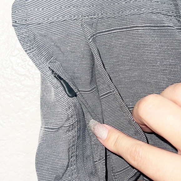 Hang Ten Mens Gray Plaid Flat Front Board Style Shorts - Picture 5 of 12